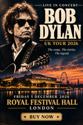 Bob Dylan — 5 December 2026 — Royal Festival Hall London