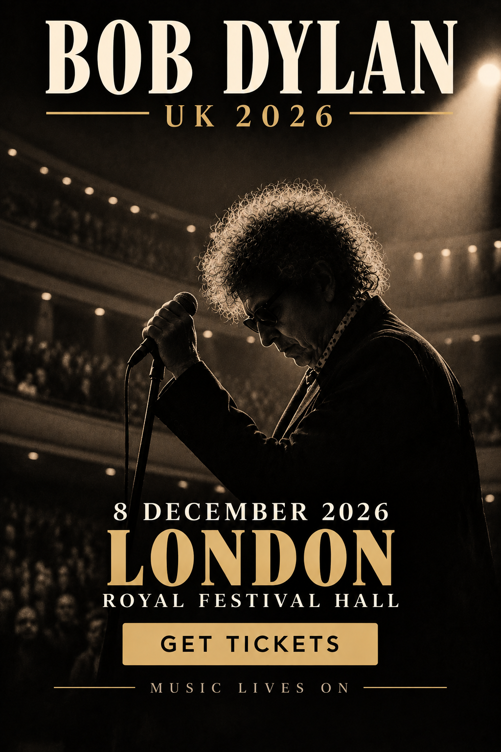 Bob Dylan — 8 December 2026 — Royal Festival Hall London