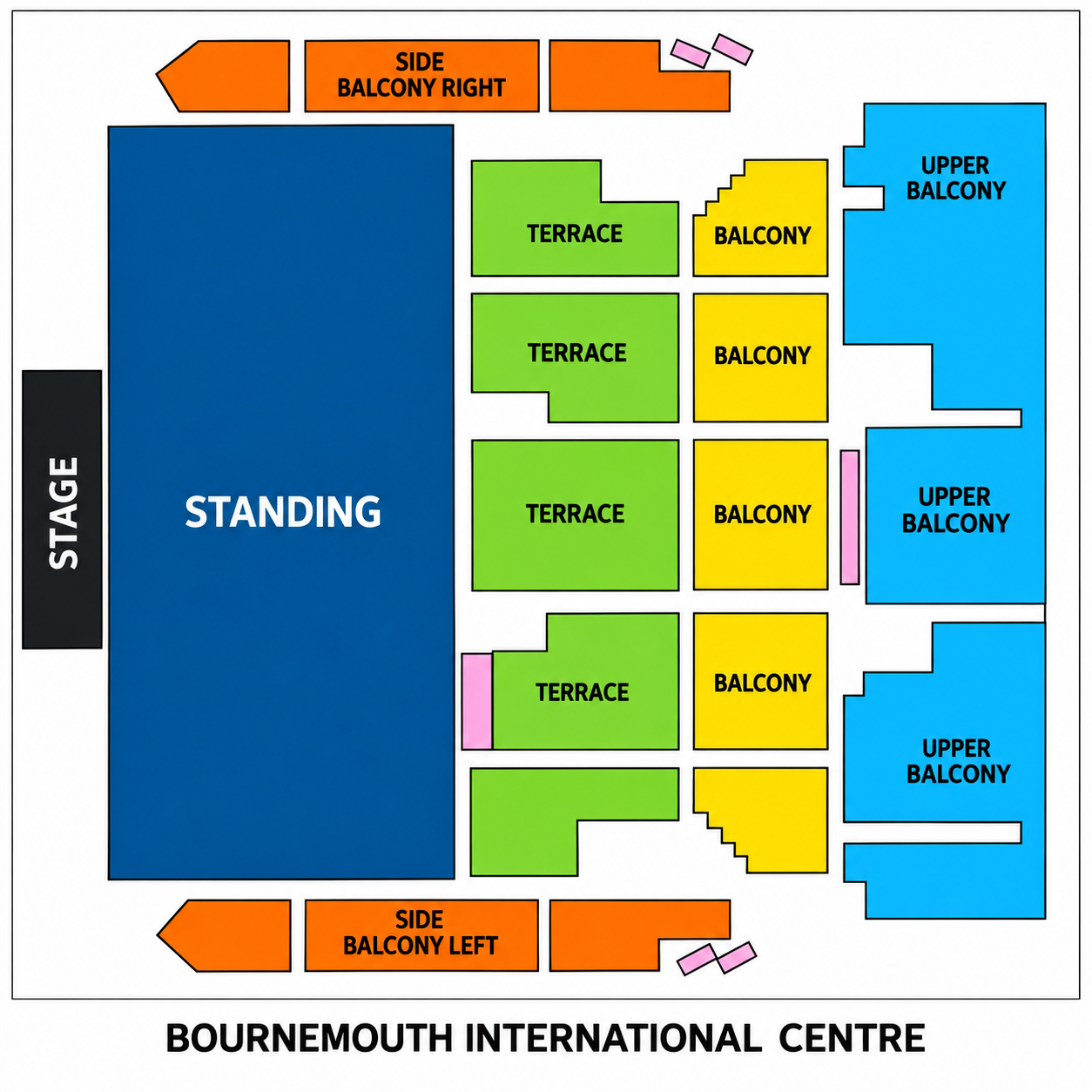 Bournemouth International Centre Windsor Hall seating plan