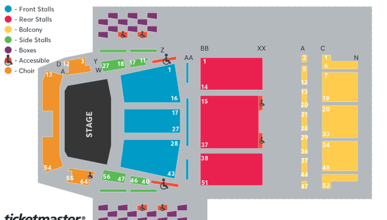 Royal Festival Hall seating plan